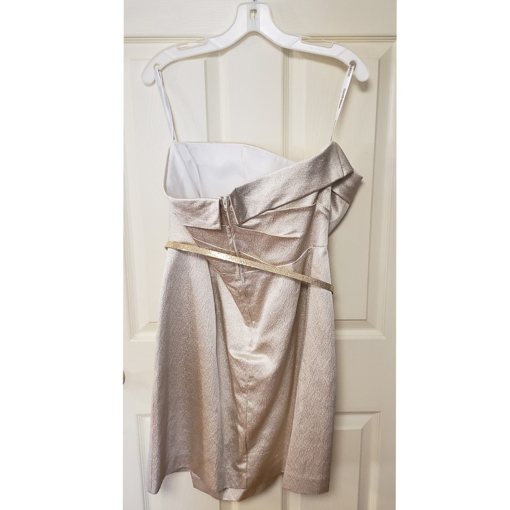 Davids Bridal Size 14 Gold Cocktail Dress - Picture 5 of 5